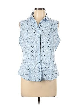 M&S Collection Sleeveless Button-Down Shirt (view 1)