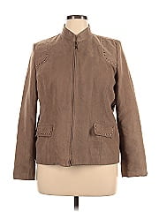 Alfred Dunner Faux Leather Jacket