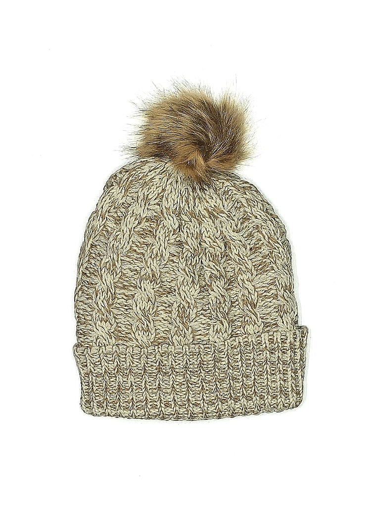 Pre-owned Unbranded Beanie Hat In Brown