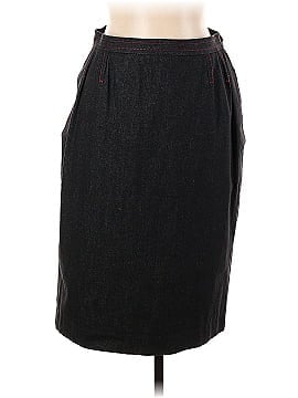 Yves Saint Laurent Rive Gauche Denim Skirt (view 1)