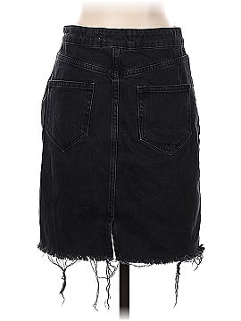 Zara Basic Denim Skirt (view 2)