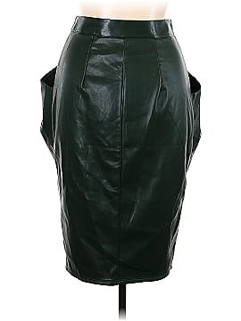 Jeannie Mai x I.N.C International Concepts Faux Leather Skirt (view 2)