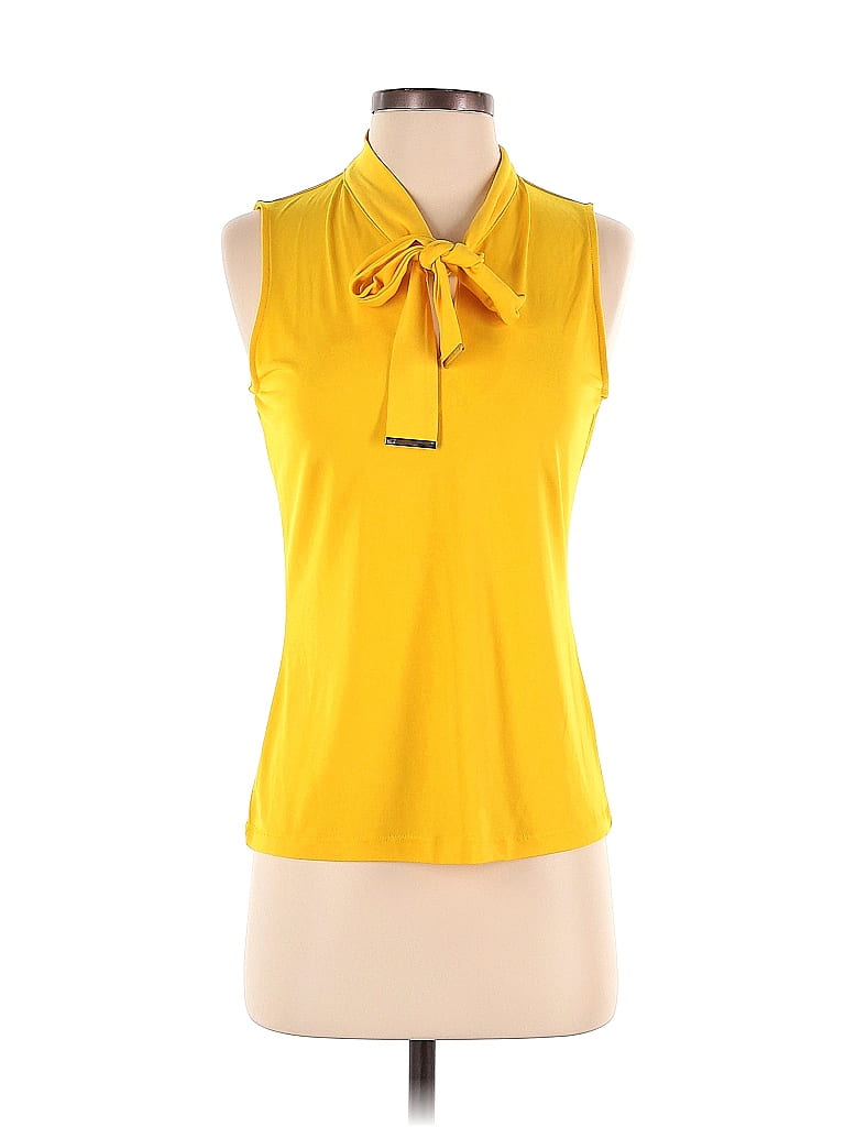 7763 Yellow Lace Detailed T-Shirt main image 0