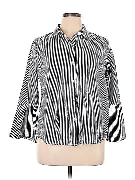 Signature Studio 3/4 Sleeve Button-Down Shirt (view 1)