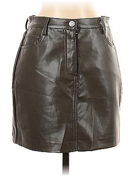 TRUTH BY REPUBLIC Faux Leather Skirt (view 1)