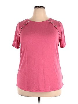 Pink Clover Short Sleeve Top (view 1)