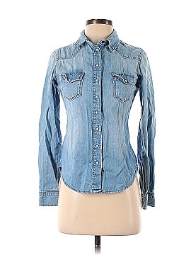 &Denim by H&M Long Sleeve Button-Down Shirt (view 1)