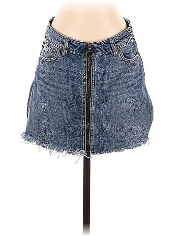 We the Free Denim Skirt (view 1)