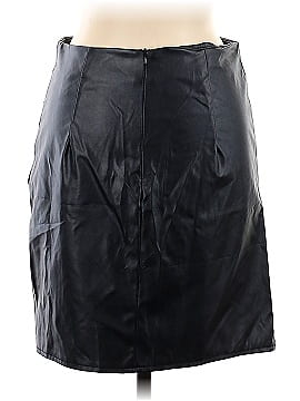 Shein Faux Leather Skirt (view 2)