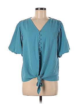 NY Collection Short Sleeve Blouse (view 1)