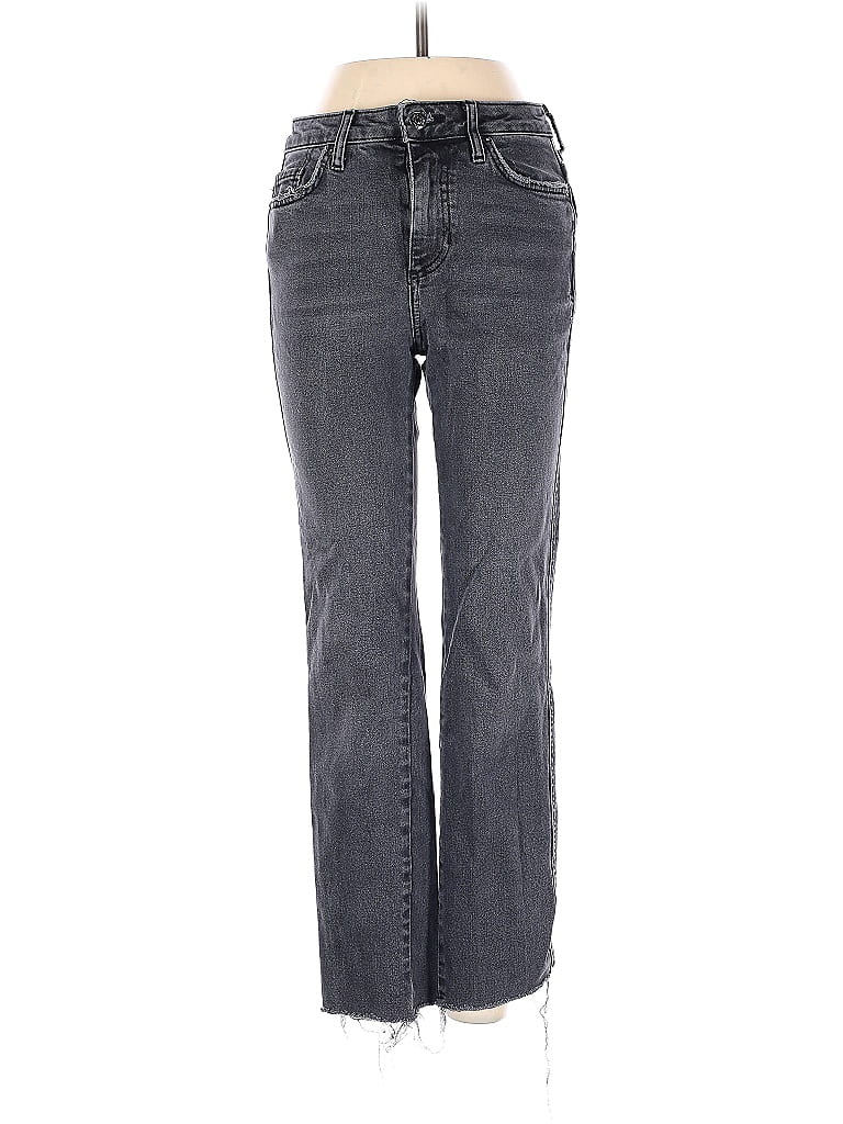 Pre-owned Free People Jeans In Gray