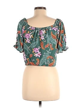 Bar III Short Sleeve Blouse (view 2)