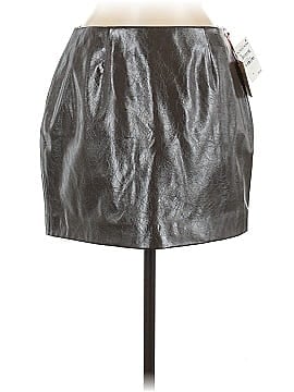 Open Edit Faux Leather Skirt (view 1)