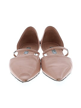 Prada Logo Strap Pointed Toe Ballerina Flats (view 2)