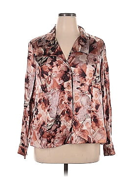 Jones New York Collection Long Sleeve Silk Top (view 1)