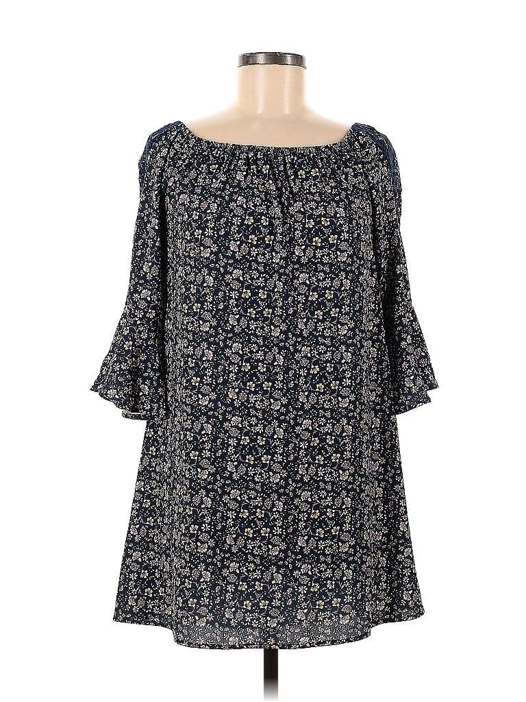 Pre-owned Want And Need Casual Dress In Blue