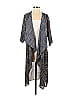 Lularoe 100% Polyester Blue Kimono Size S - photo 1