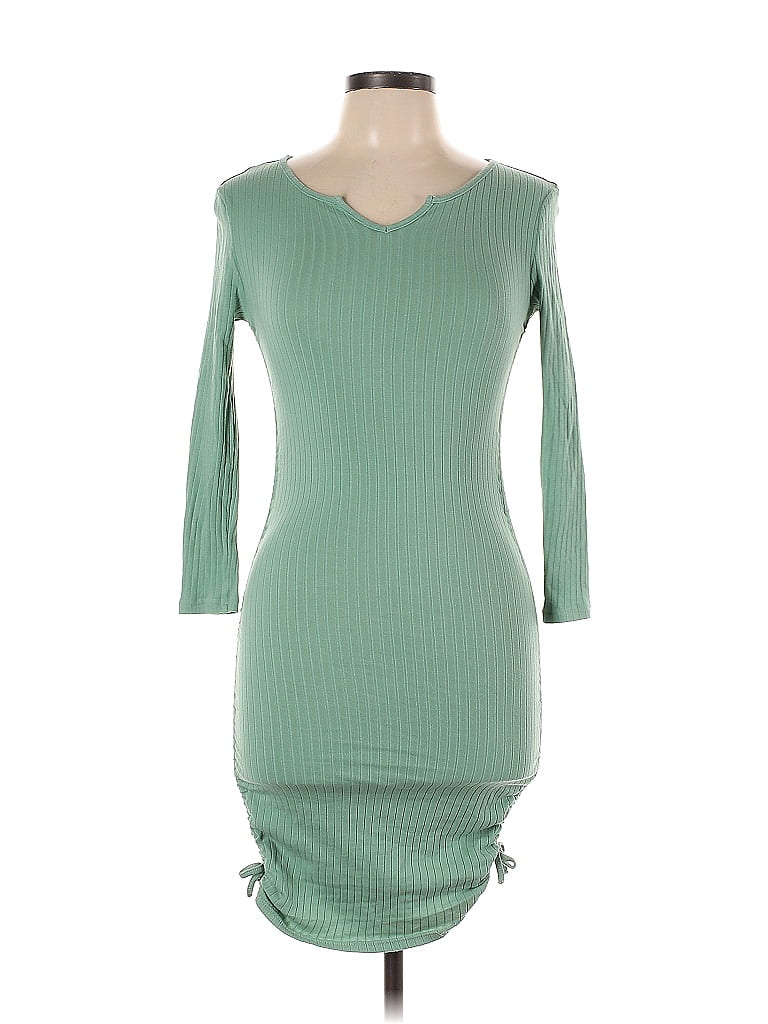 Pre-owned Shein Casual Dress In Green