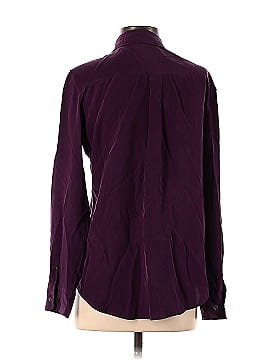 Equipment Long Sleeve Silk Top (view 2)