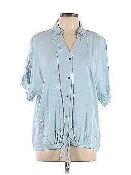 Cato 3/4 Sleeve Button-Down Shirt (view 1)