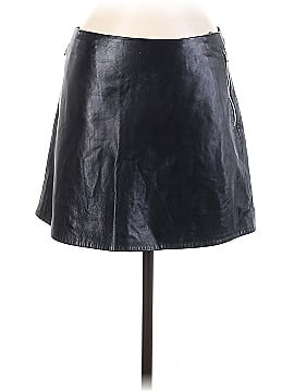 L'Agence Leather Skirt (view 1)