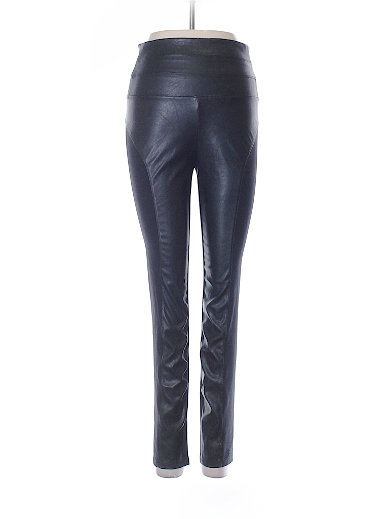 Bebe Solid Black Faux Leather Pants Size S - 75% off | thredUP