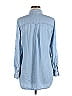 Soho 100% Lyocell Blue Long Sleeve Button-Down Shirt Size M - photo 2