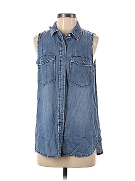 MICHAEL Michael Kors Sleeveless Button-Down Shirt (view 1)