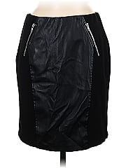 Chelsea & Theodore Faux Leather Skirt