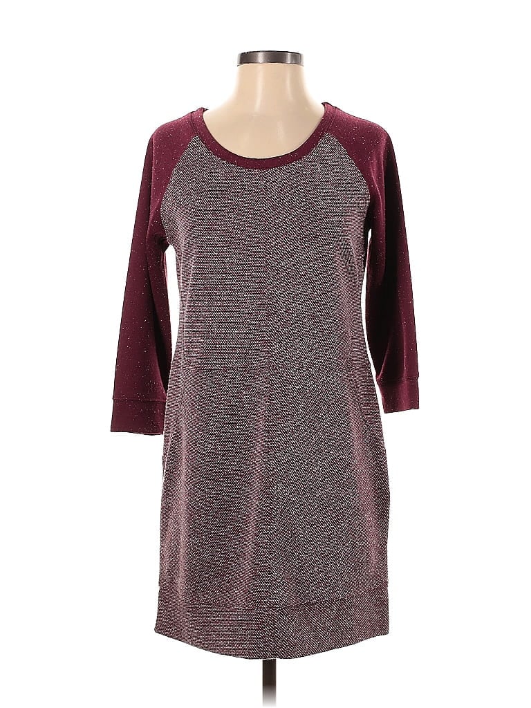 Pre-owned Ny & C Casual Dress In Burgundy