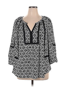 Jones New York Signature Long Sleeve Blouse (view 1)