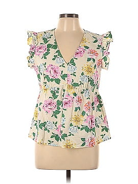 New York & Company Short Sleeve Blouse (view 1)