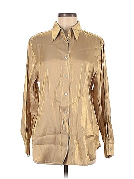 SILK CLUB COLLECTION Long Sleeve Button-Down Shirt (view 1)
