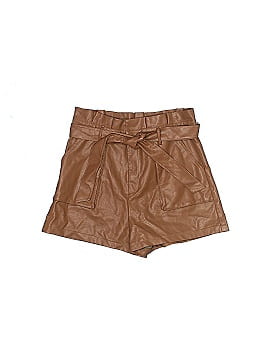 Le Lis Faux Leather Shorts (view 1)