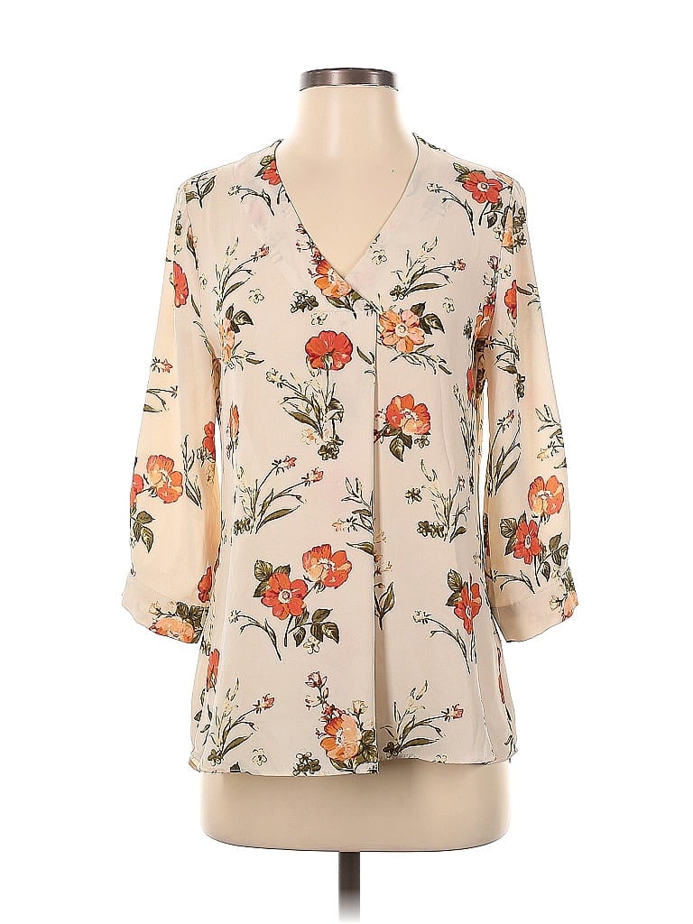 Rose + Olive 100% Polyester Ivory Long Sleeve Blouse Size XS - 56% off ...