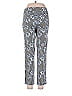 Pure Amici Paisley Floral Graphic Silver Casual Pants Size M - photo 2