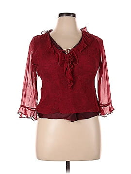 Vision Apparel 3/4 Sleeve Blouse (view 1)