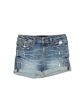 Buckle Black Denim Shorts (view 1)