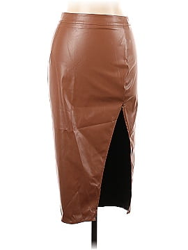 Shein Faux Leather Skirt (view 1)