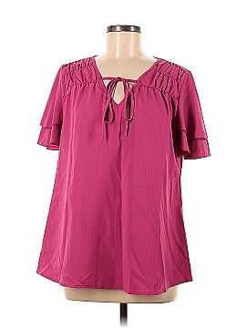 BLOOMCHIC Short Sleeve Blouse (view 1)