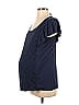 Oh Baby By Motherhood Blue Short Sleeve Blouse Size S - photo 1