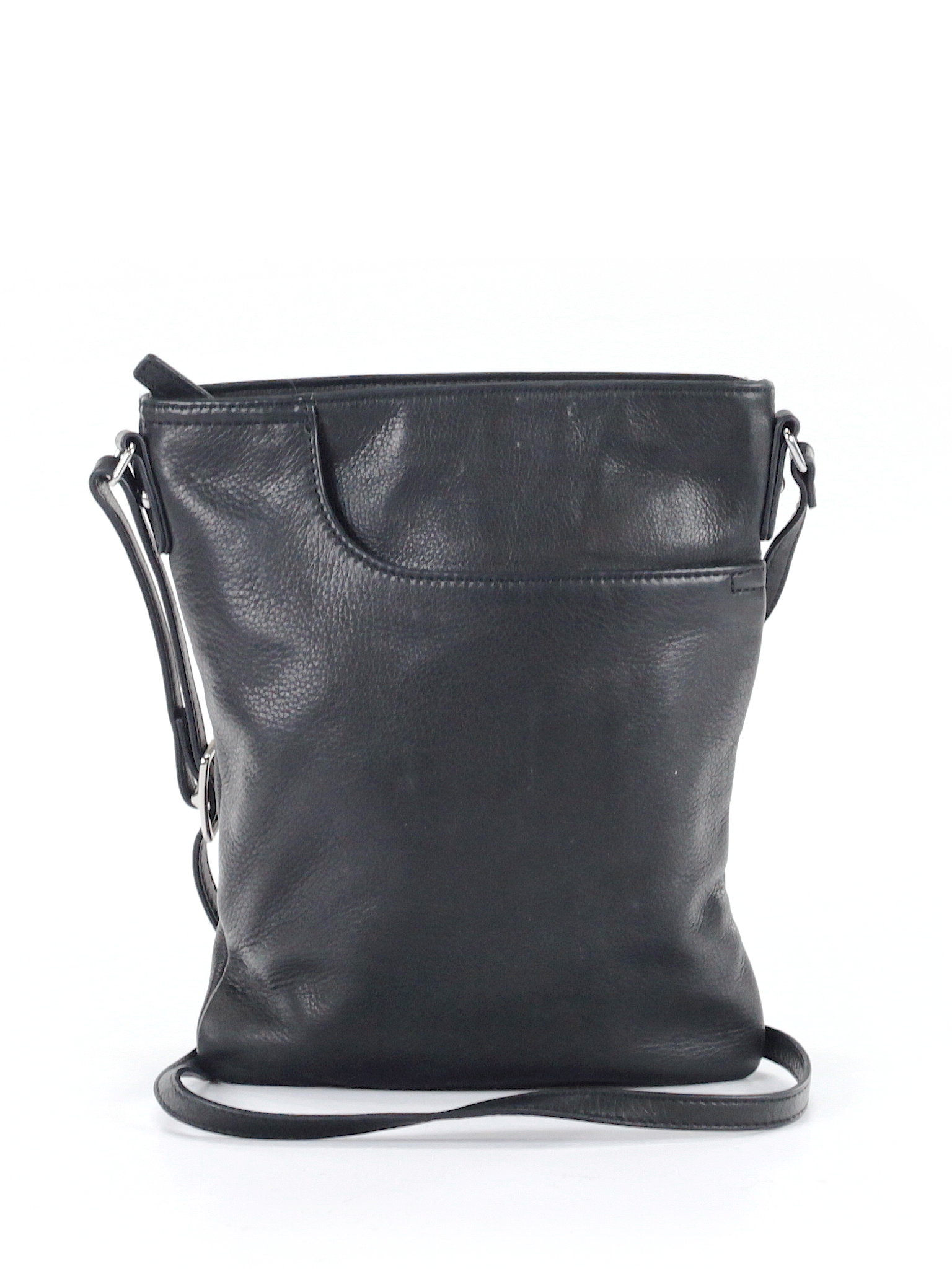 Margot Solid Black Leather Crossbody Bag One Size - 63% off | thredUP