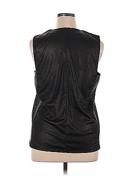 CALVIN KLEIN JEANS Faux Leather Top (view 2)