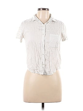 Brandy Melville Short Sleeve Button-Down Shirt (view 1)