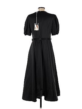 Self-Portrait Belted Satin Midi Dress (view 2)