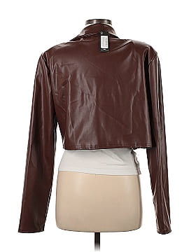 PrettyLittleThing Leather Jacket (view 2)