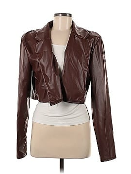 PrettyLittleThing Leather Jacket (view 1)