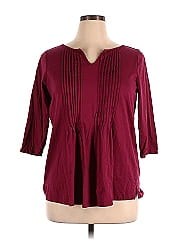 Woman Within 3/4 Sleeve Blouse