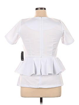 ELOQUII Short Sleeve Blouse (view 2)