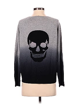 Skull Cashmere Pullover Sweater (view 2)